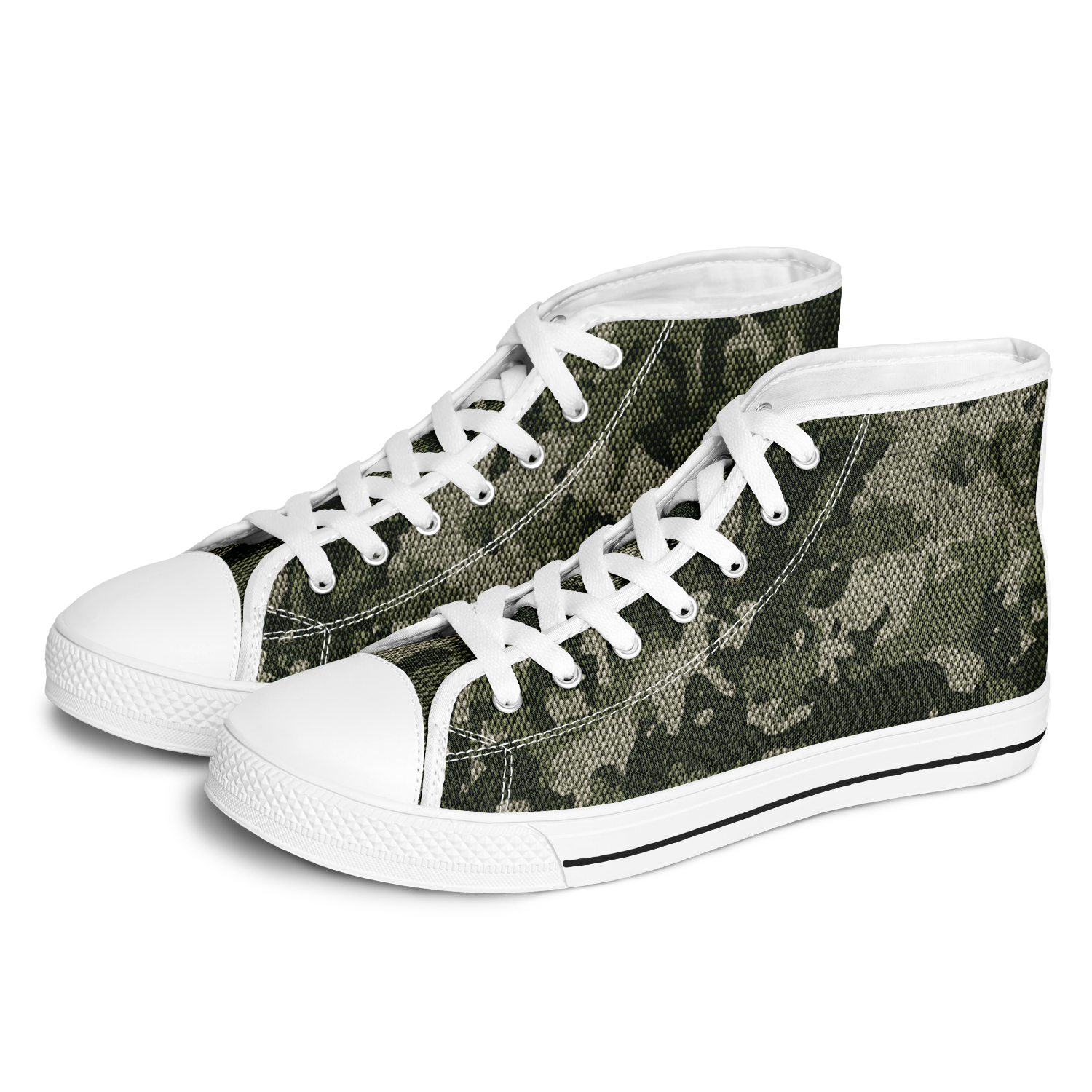 HIGH TOP | green camo | white sole