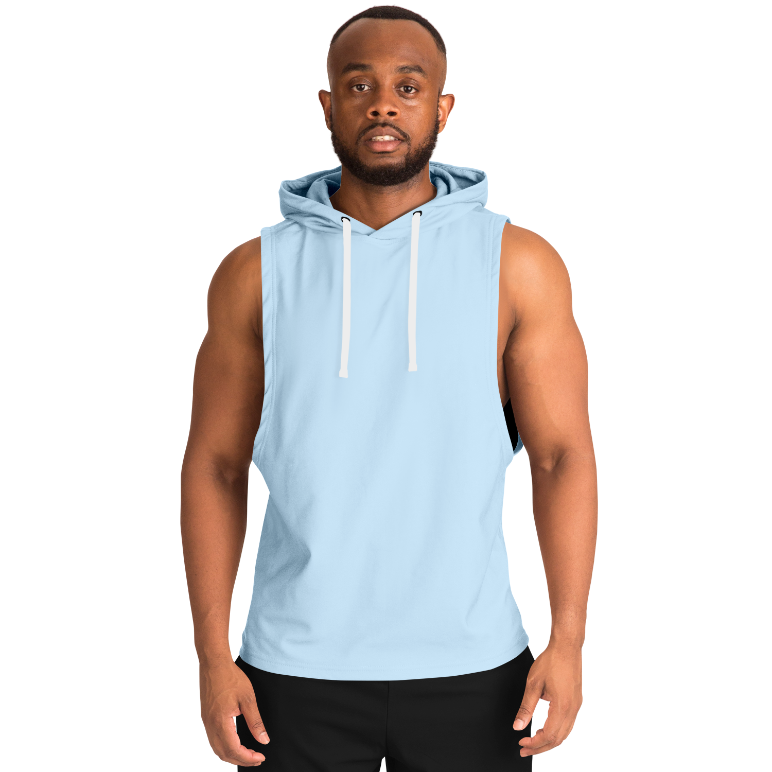 MEN'S SUMMIT SLEEVELESS HOODIE | chill blue
