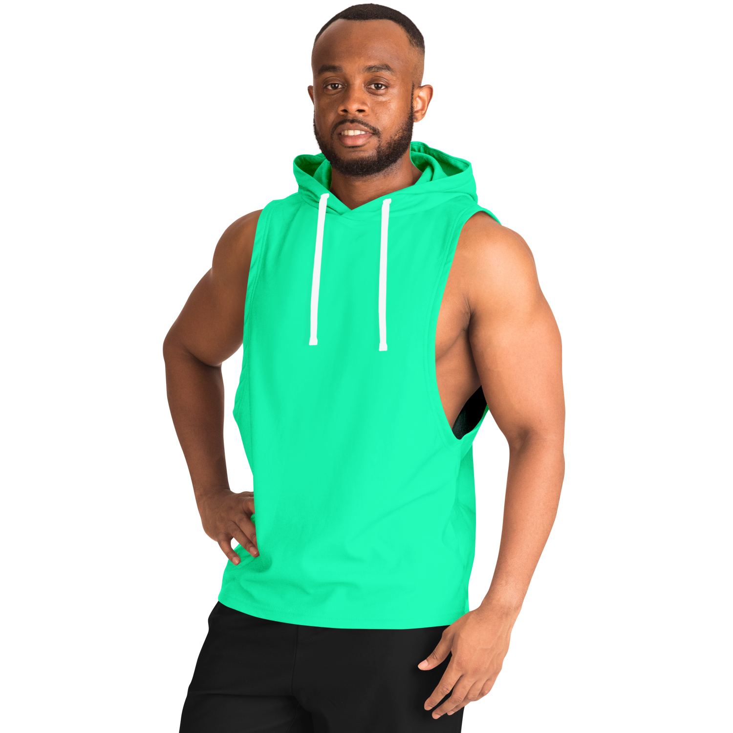 MEN'S SUMMIT SLEEVELESS HOODIE | mint