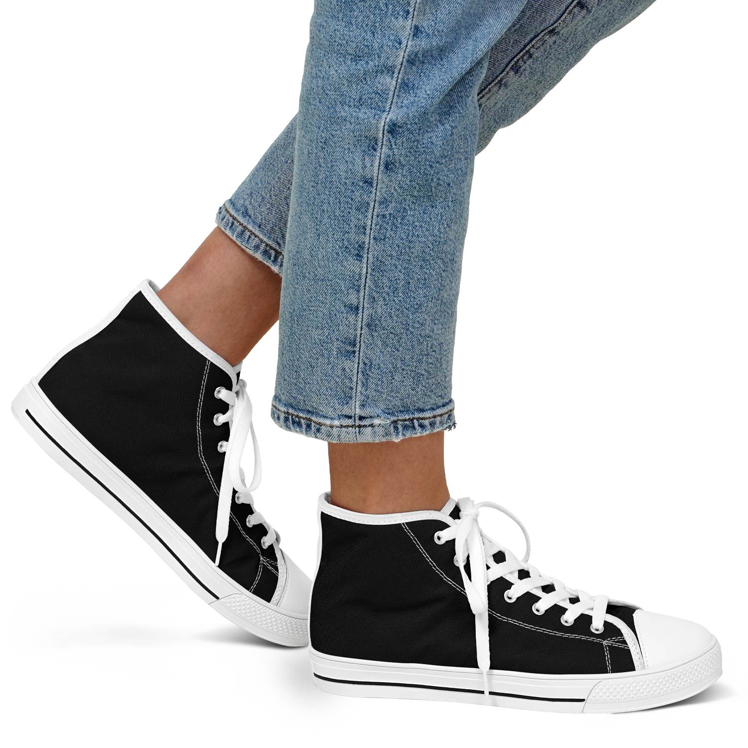 WOMEN'S PINNACLE HIGH TOP SNEAKERS | obsidian | no logo