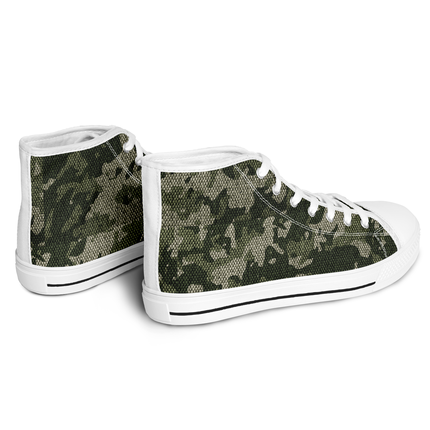 HIGH TOP | green camo | white sole