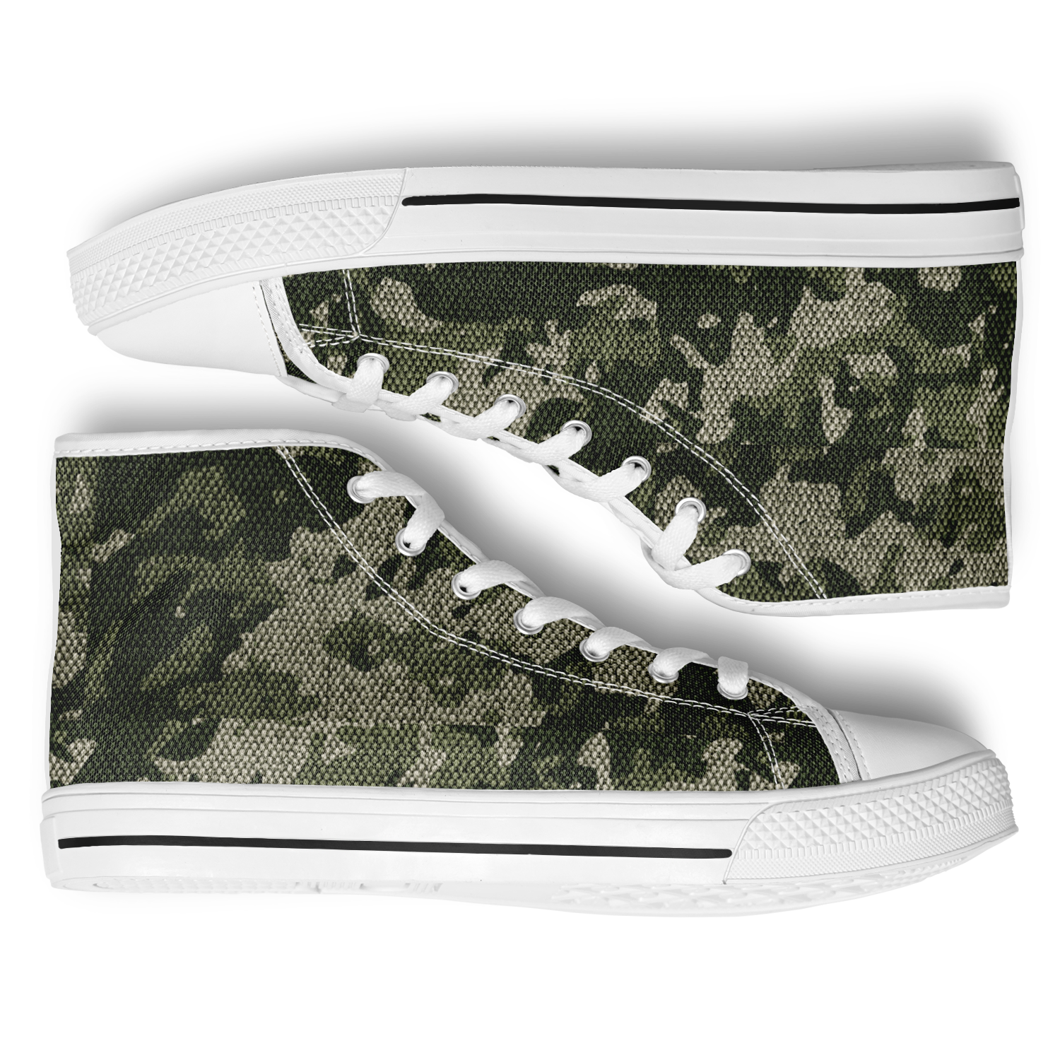 HIGH TOP | green camo | white sole