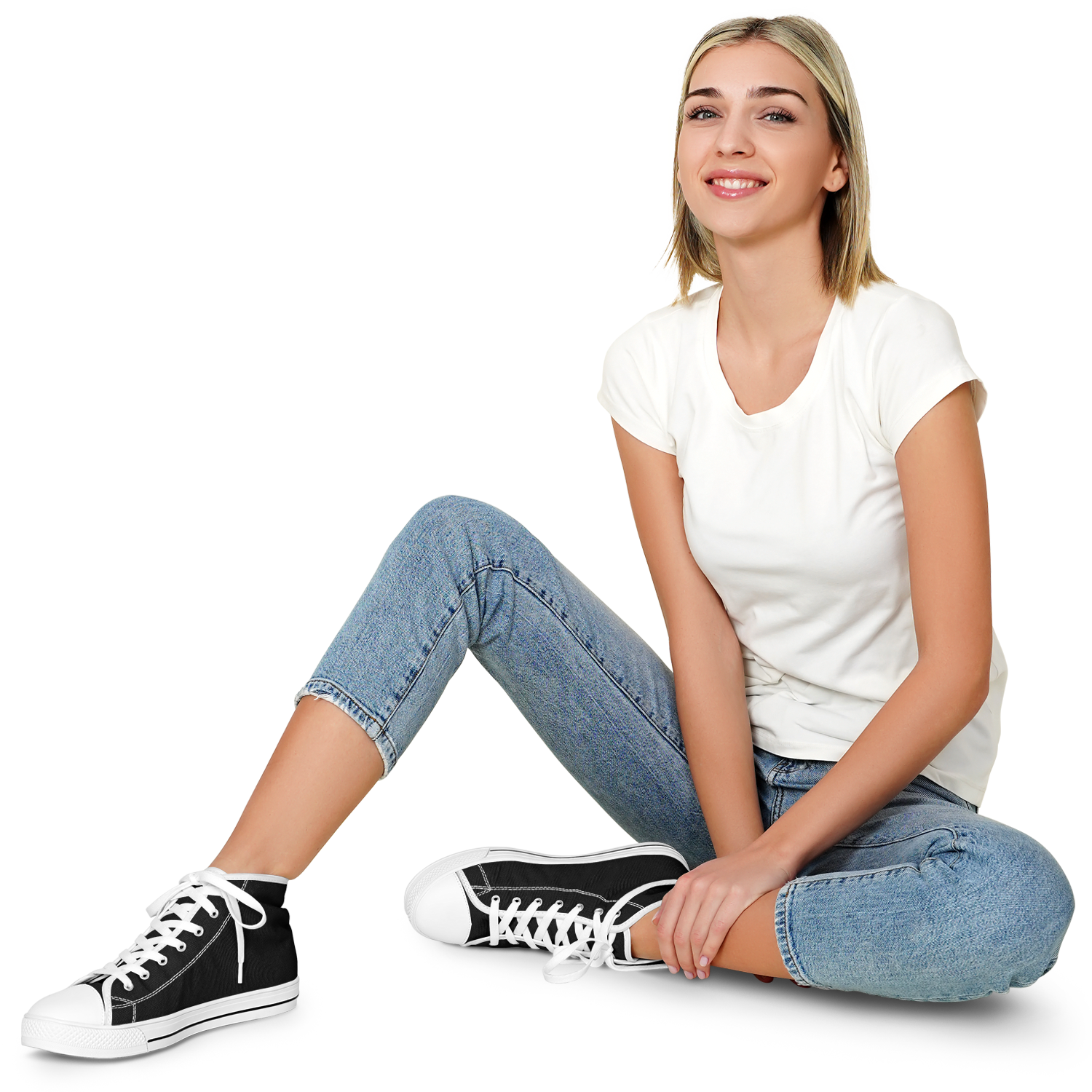 WOMEN'S PINNACLE HIGH TOP SNEAKERS | obsidian | no logo