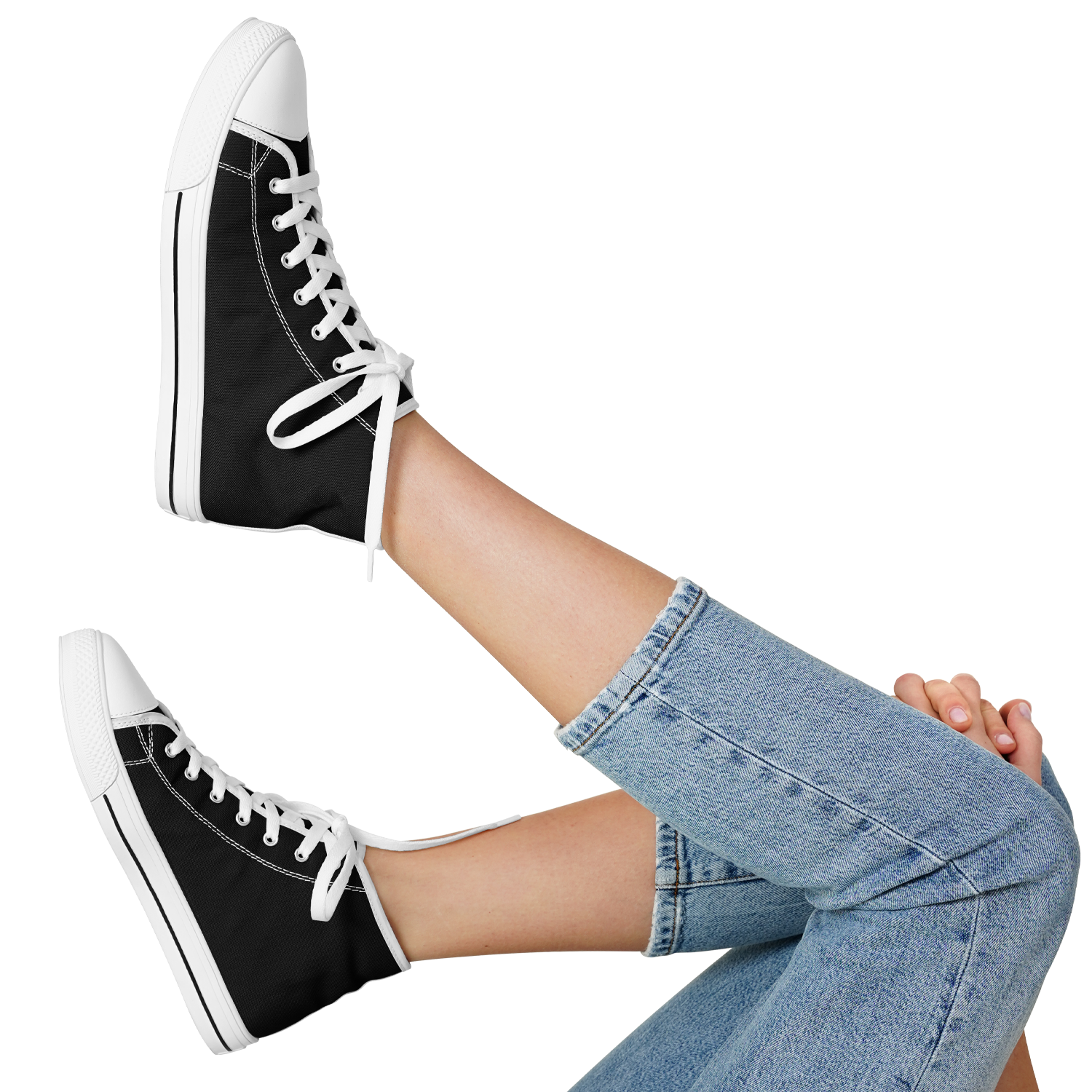 WOMEN'S PINNACLE HIGH TOP SNEAKERS | obsidian | no logo