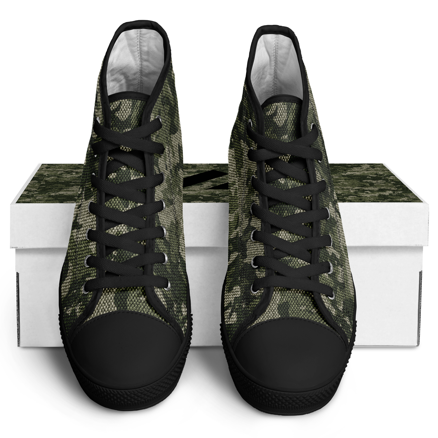 HIGH TOP | green camo | black sole