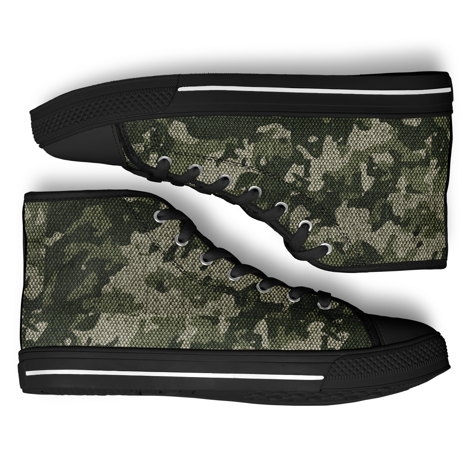 HIGH TOP | green camo | black sole