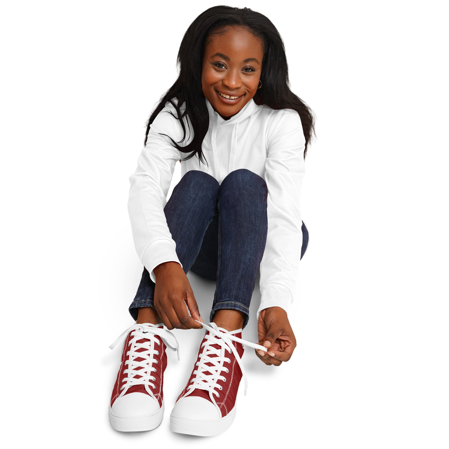 WOMEN'S PINNACLE HIGH TOP SNEAKERS | maroon