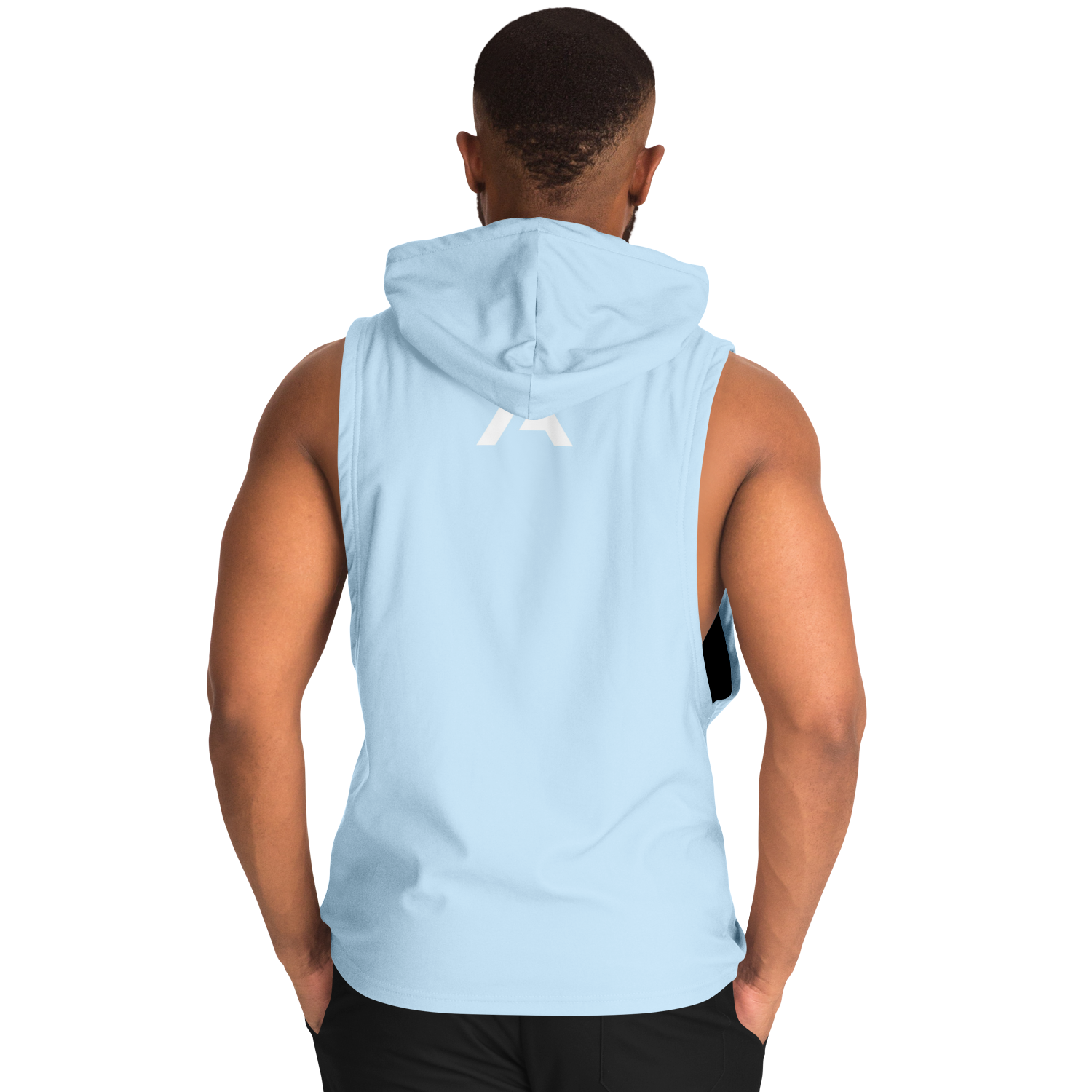 MEN'S SUMMIT SLEEVELESS HOODIE | chill blue