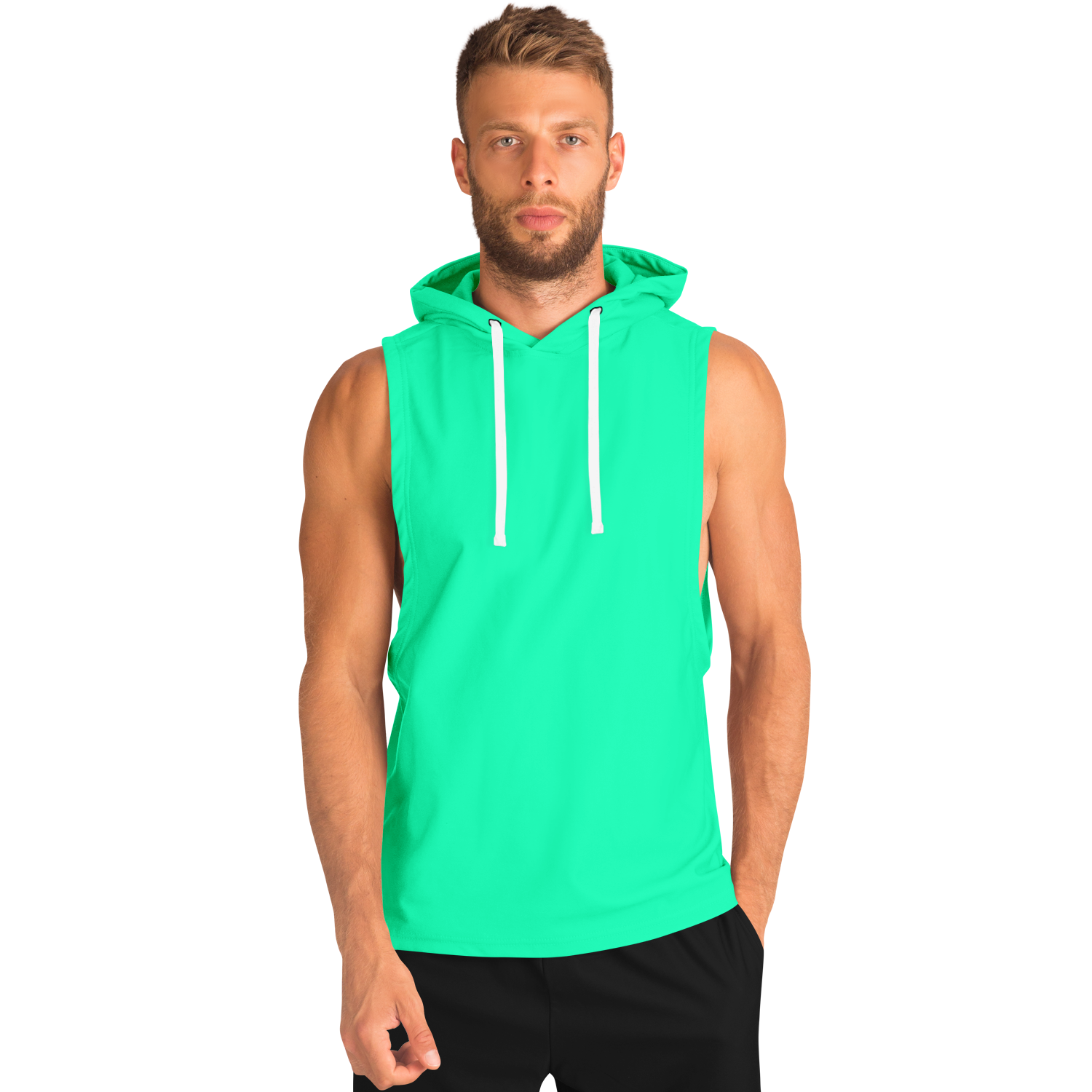 MEN'S SUMMIT SLEEVELESS HOODIE | mint