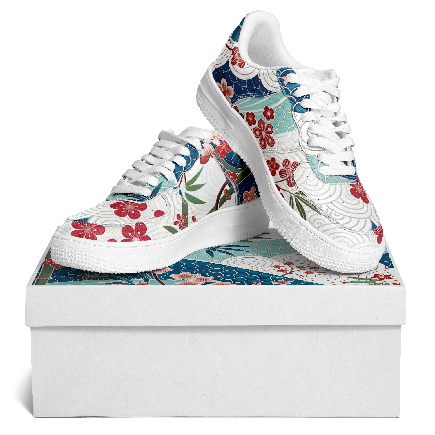 WOMEN'S MOMENTUM LOW-CUT SNEAKERS | reddish florals