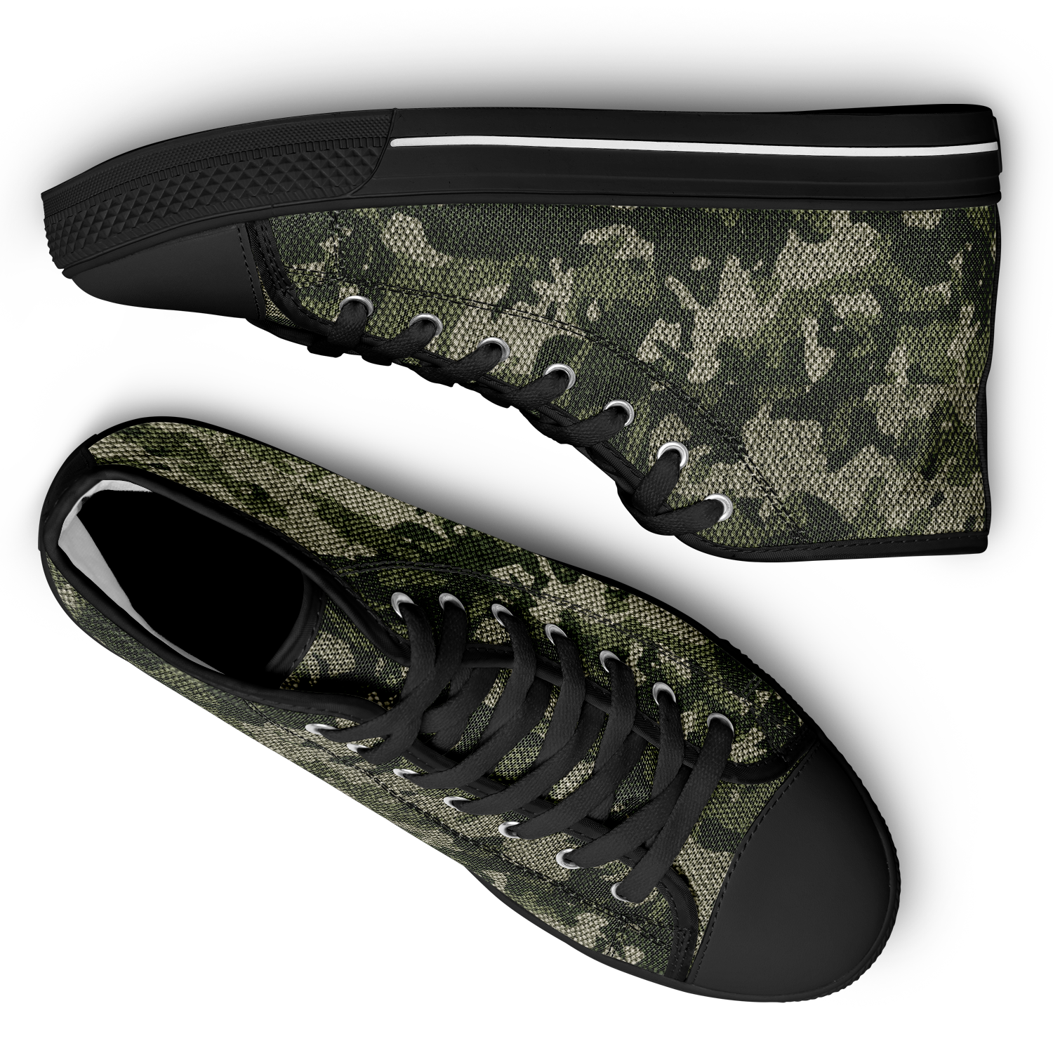HIGH TOP | green camo | black sole