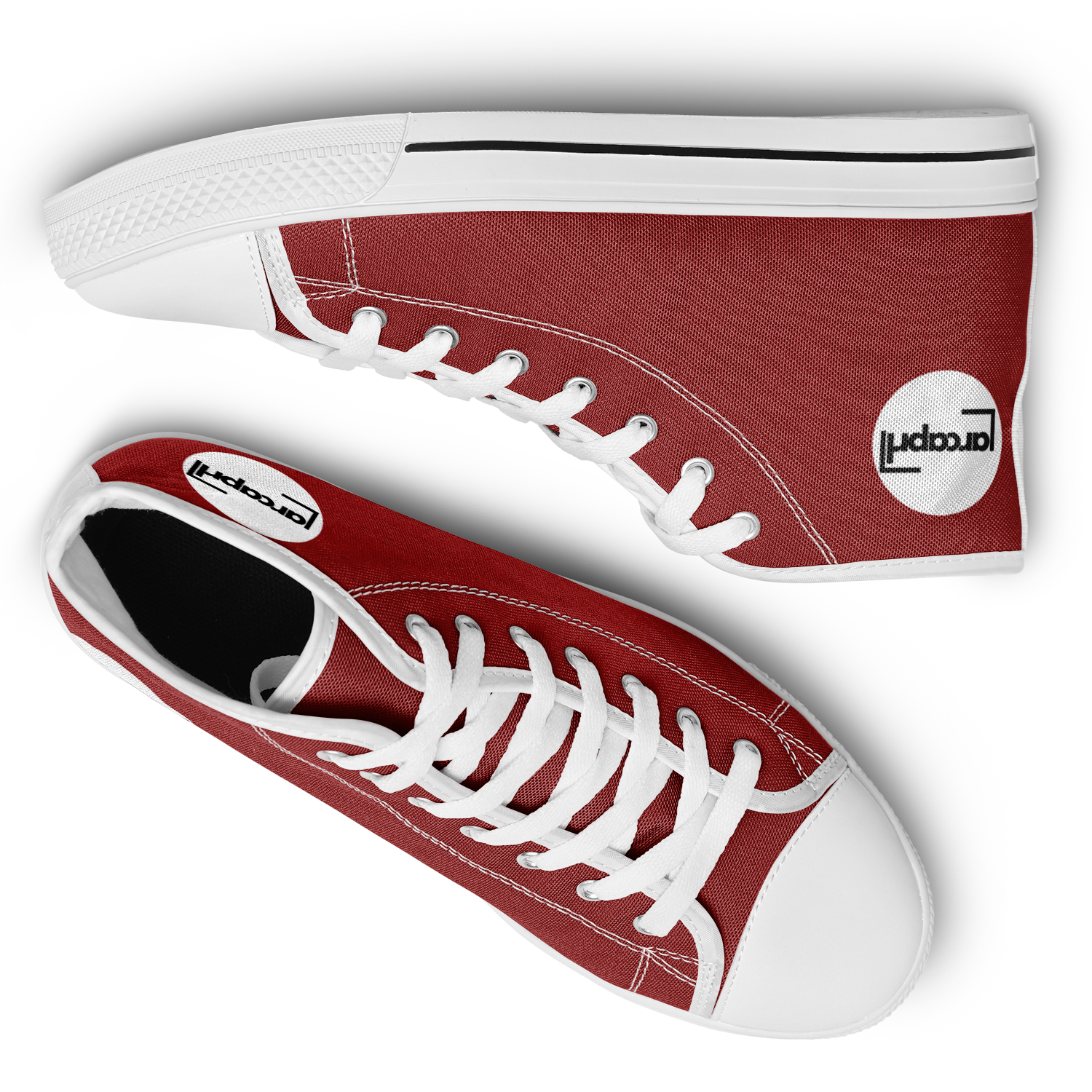 WOMEN'S PINNACLE HIGH TOP SNEAKERS | maroon