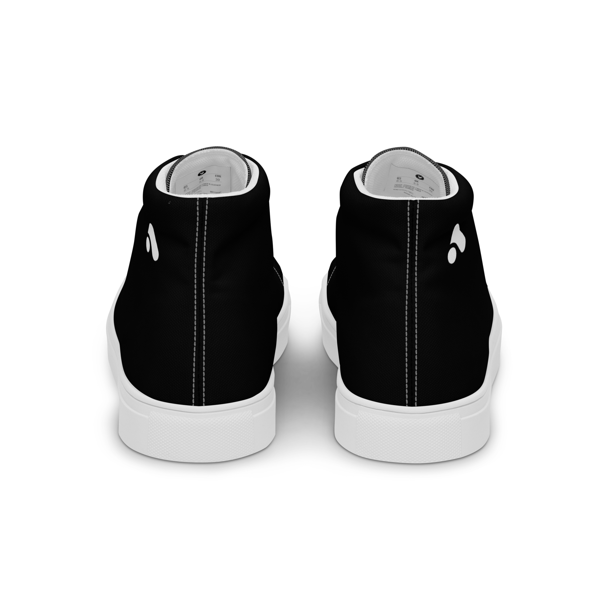 Women’s Black &amp; White High Top Sneaker