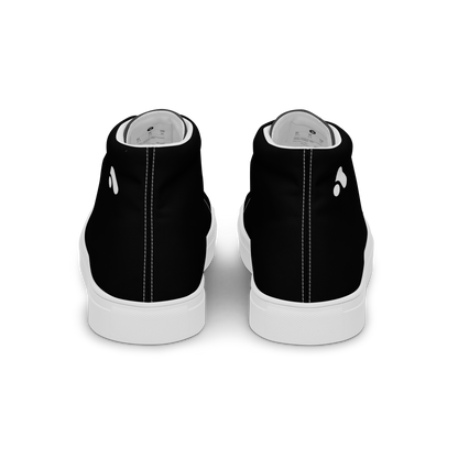 Women’s Black &amp; White High Top Sneaker