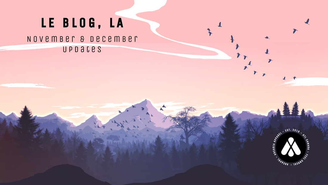 Updates For November & December