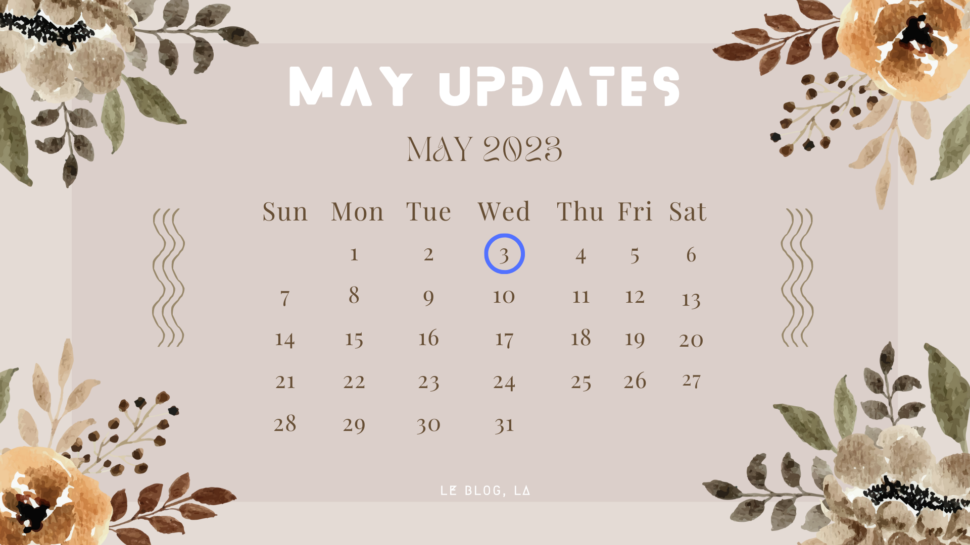 May 2023 Updates