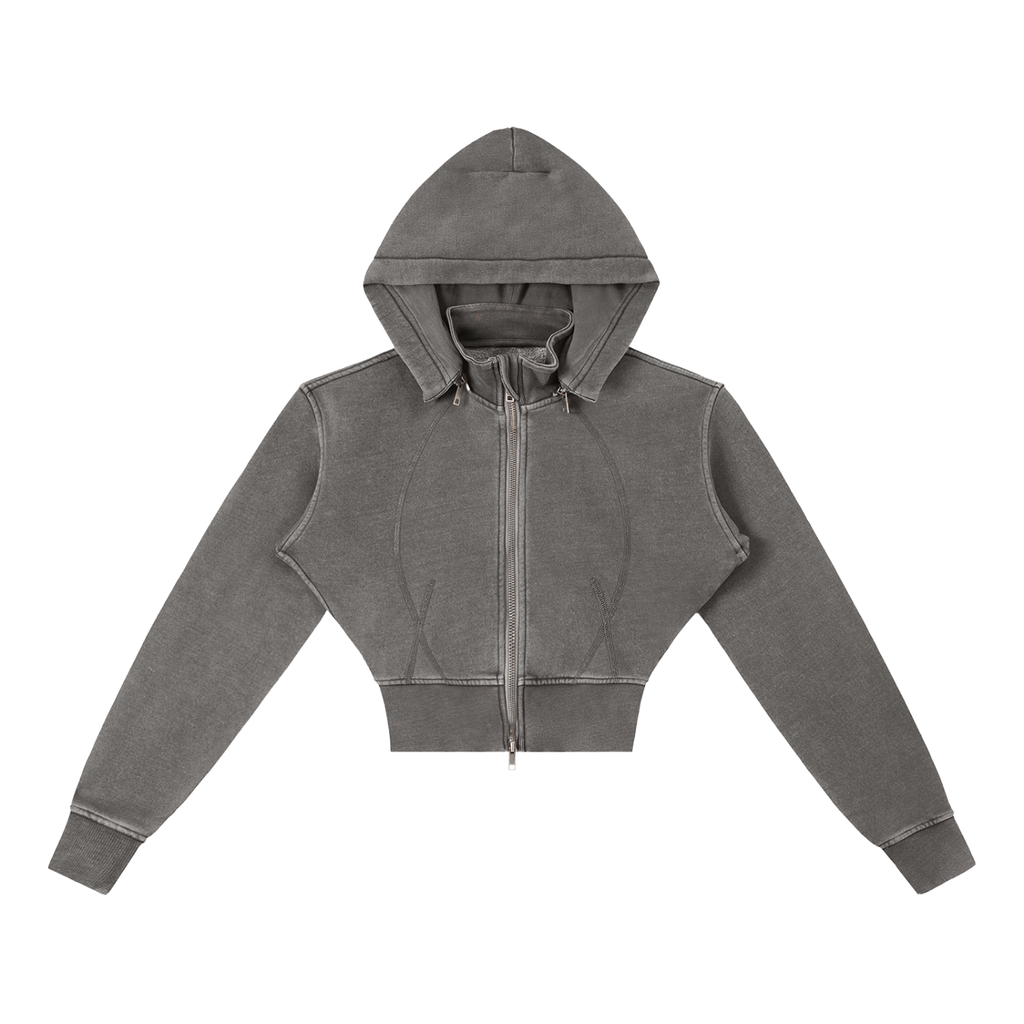 all,arcaprl,arcadia apparel,arcadia,vintage washed,cropped,fleece,hoodie,womens,upper