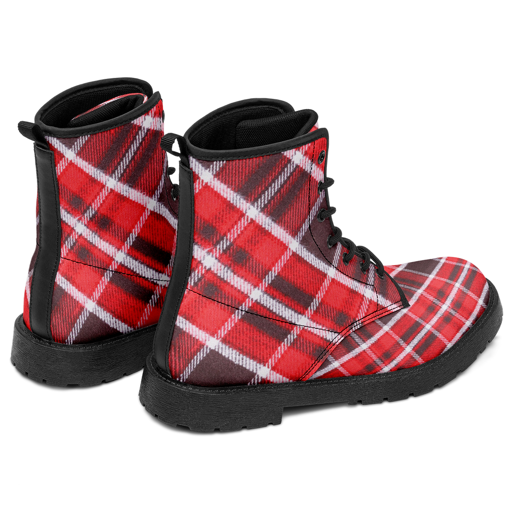 N | city strider boot | red plaid