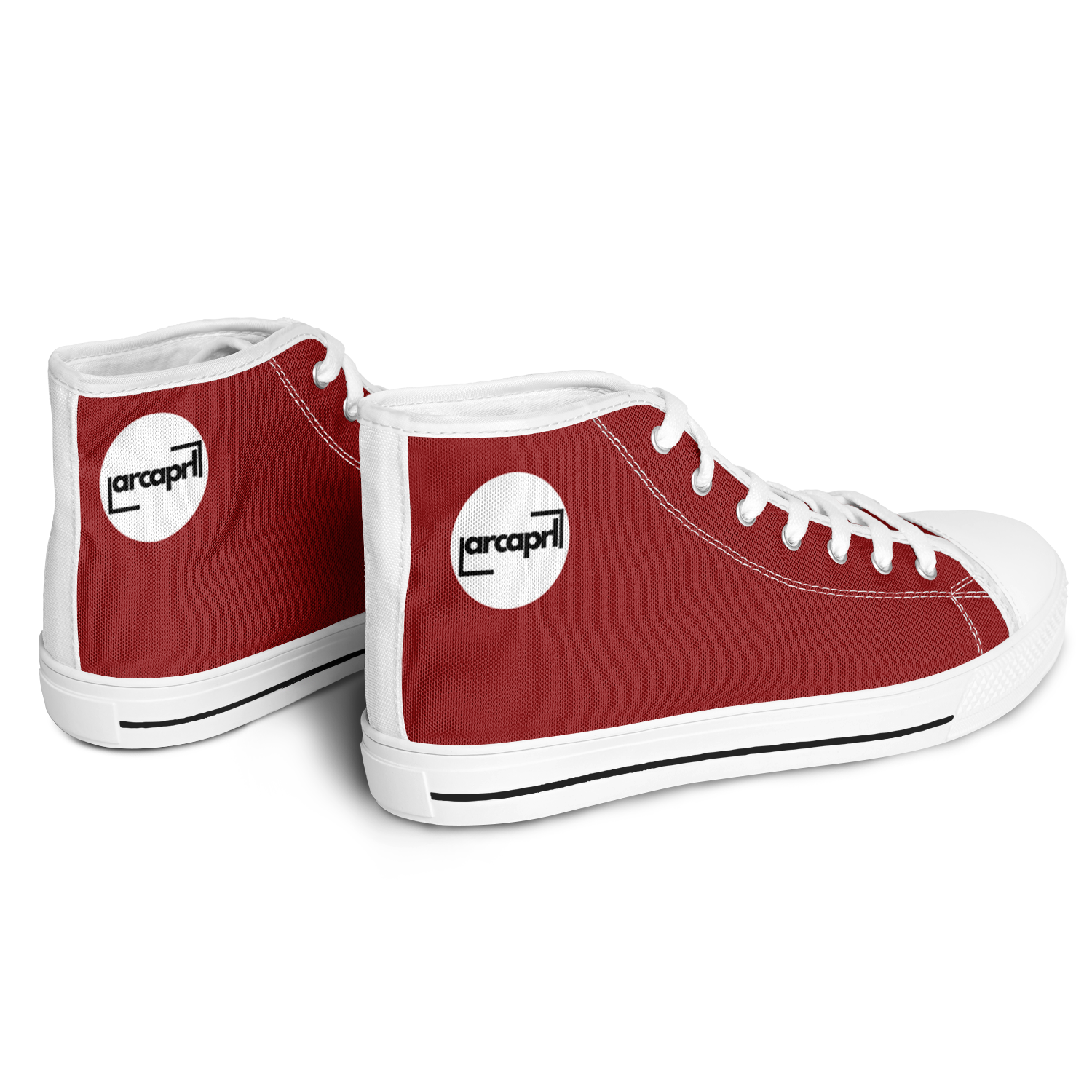 MEN'S PINNACLE HIGH TOP SNEAKERS | maroon