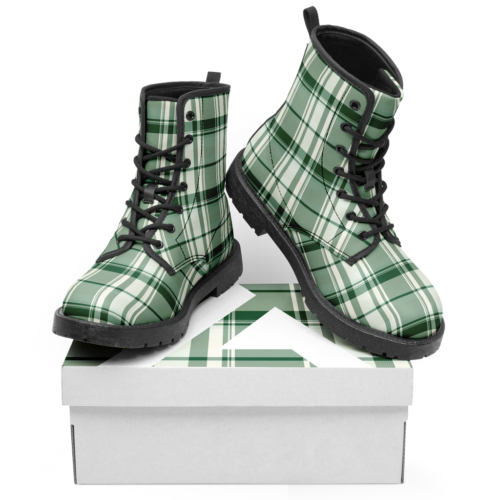 N | city strider boot | green plaid