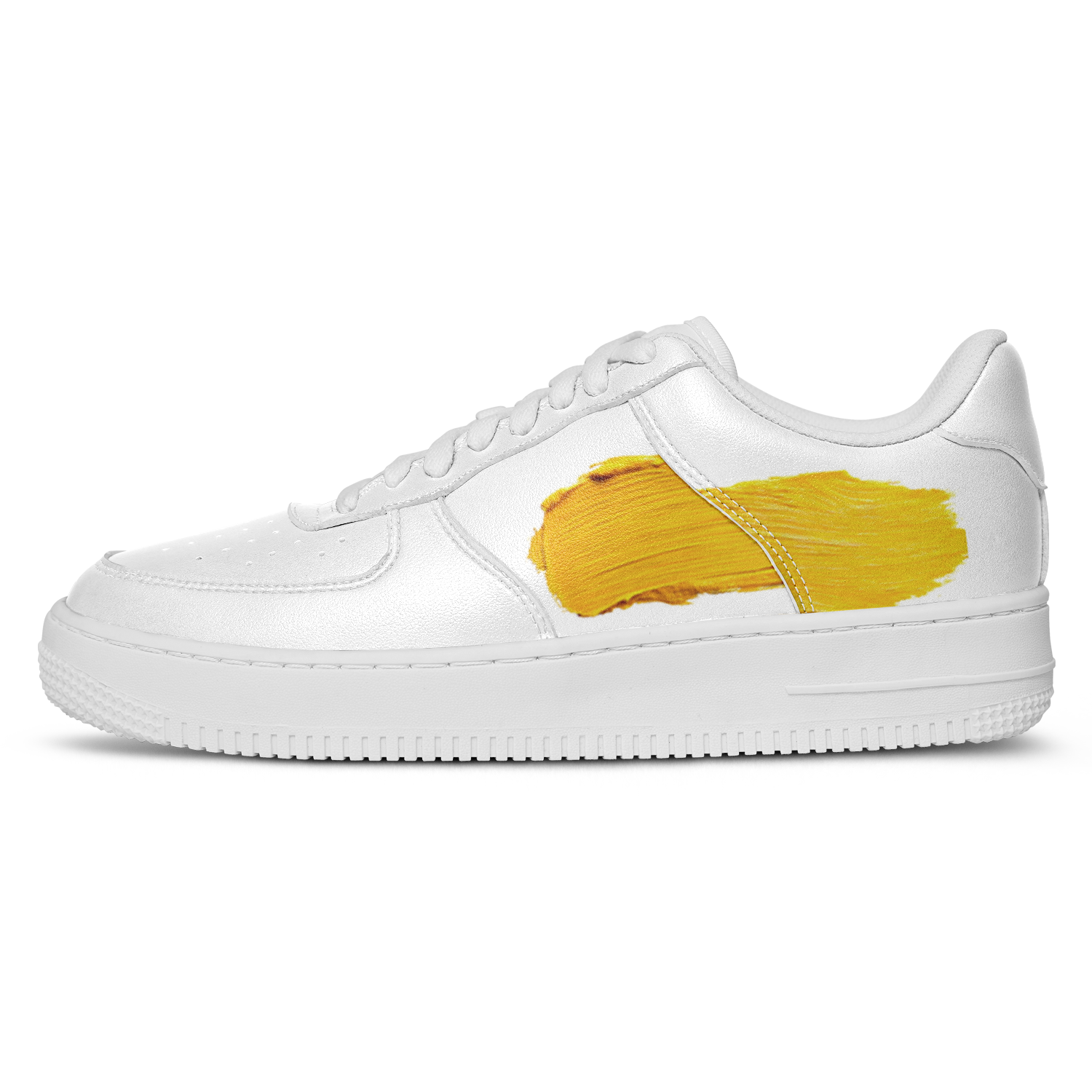 N | core low top | yellow paint stripe