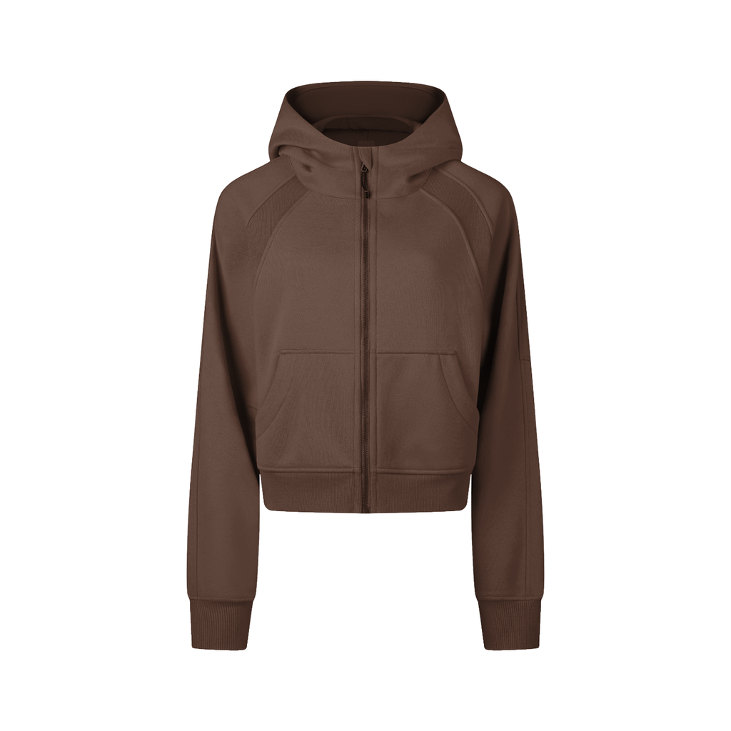 WOMEN'S ZIP-THROUGH HOODIE | cropped - Arcadia Apparel