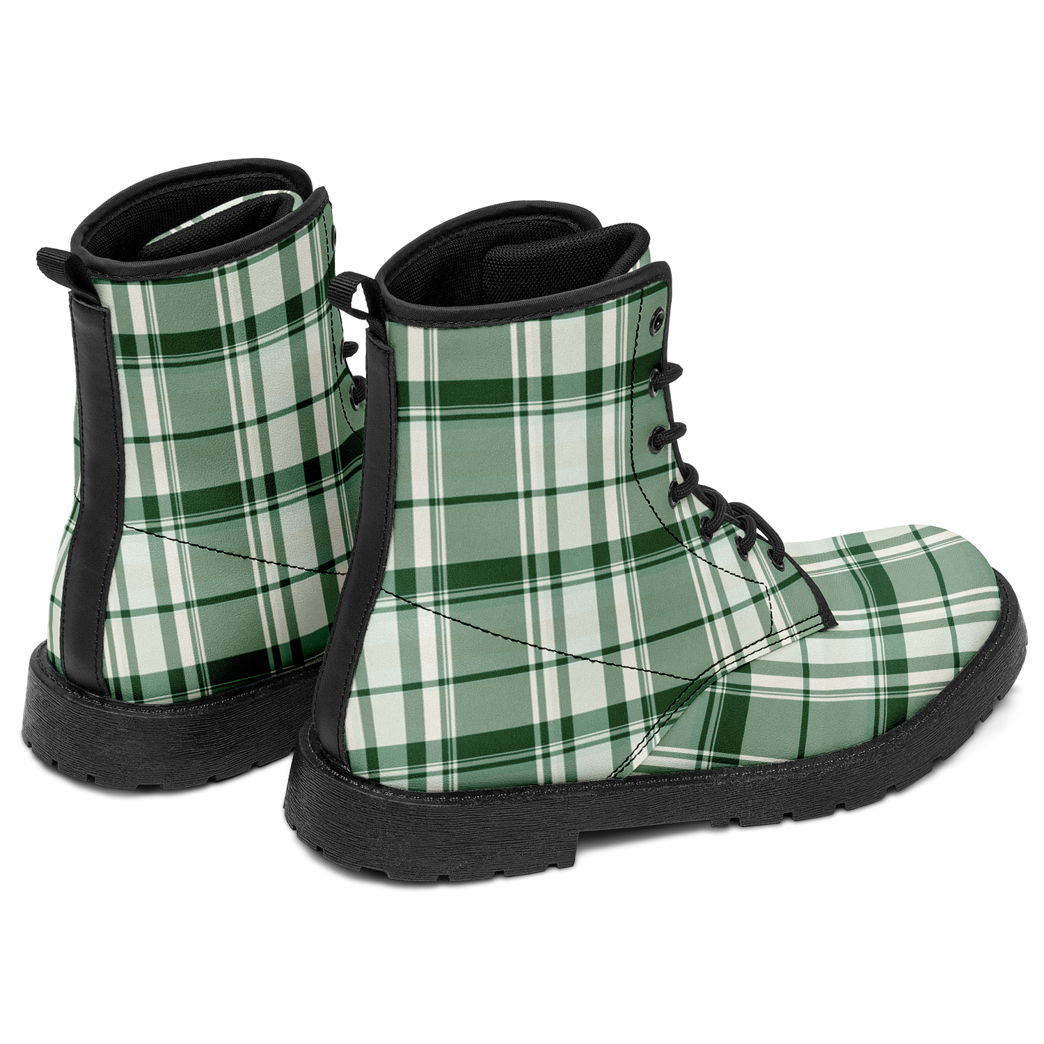 N | city strider boot | green plaid