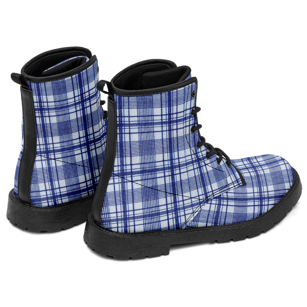 N | city strider boot | blue plaid