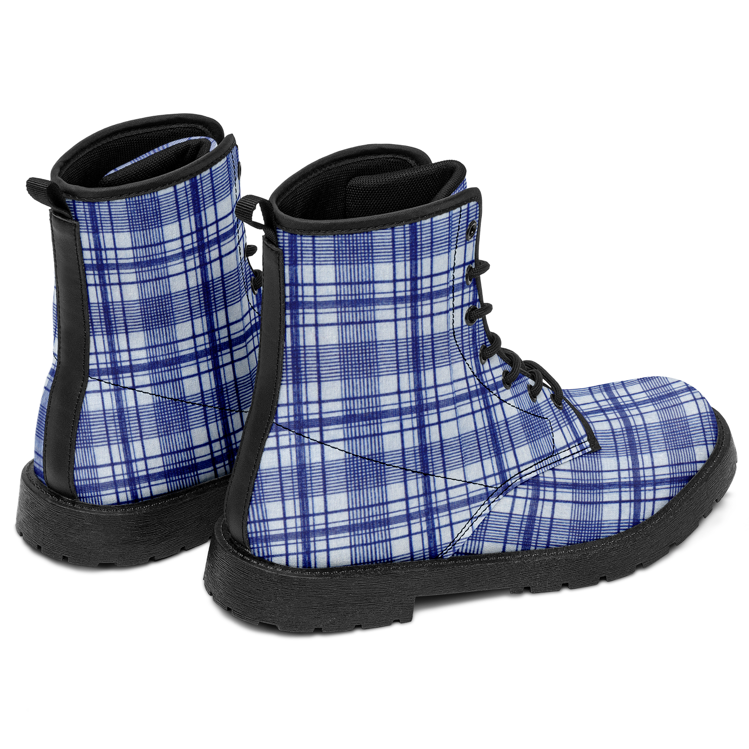 N | city strider boot | blue plaid
