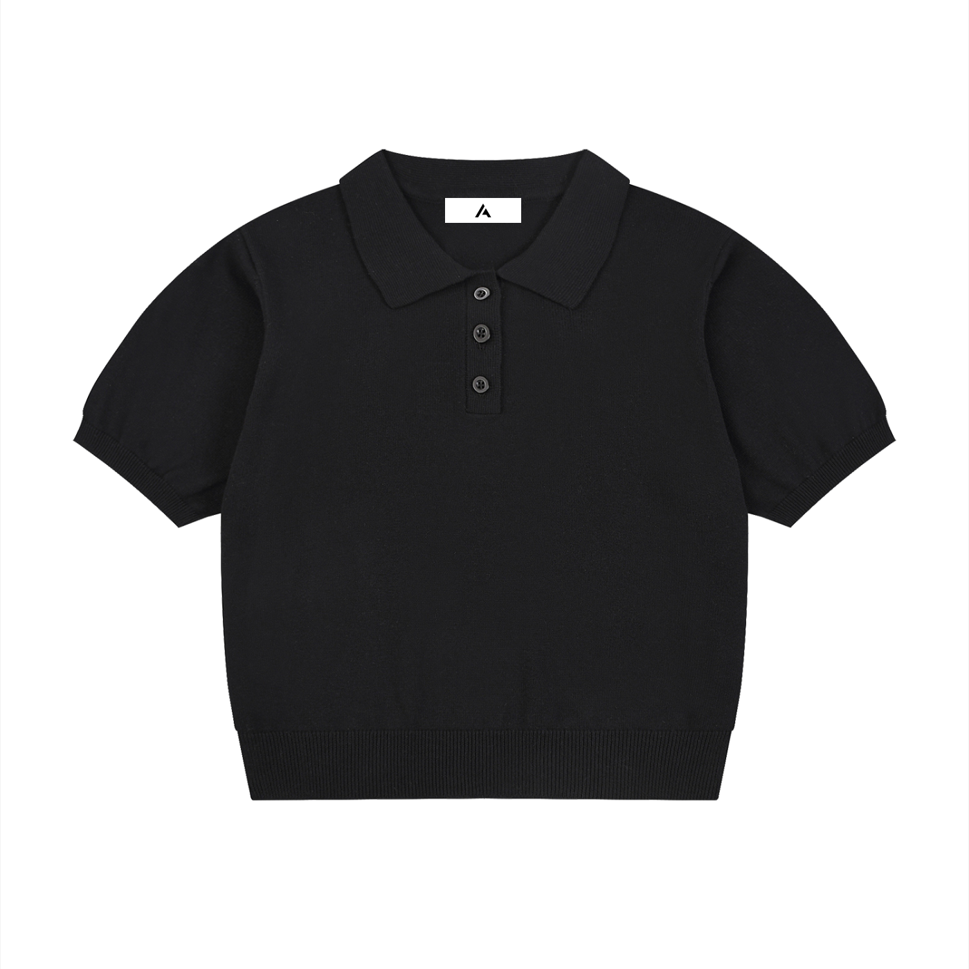 all,arcaprl,womens,women,womans,woman,knit,cotton,polo,shirt,upper,body,half,button,boxy