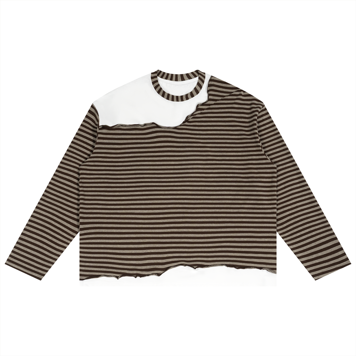 all,arcaprl,one,size,onesize,striped,panel,boxy,long,sleeve,longsleeve,tshirt,upper,upperbody,body