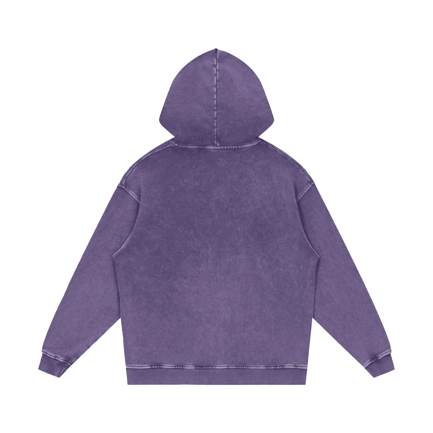 M | SNOW WASHED LOOSE COTTON HOODIE | with logo - Arcadia Apparel