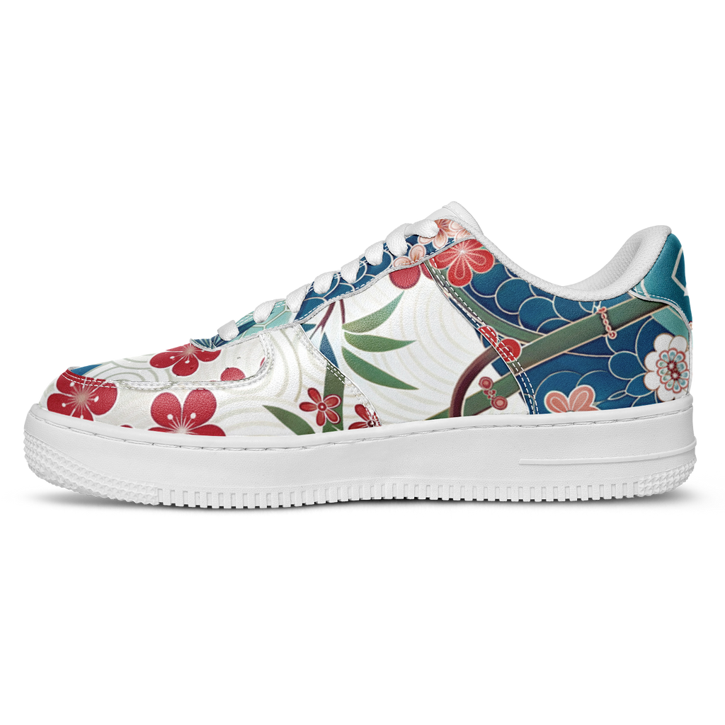 WOMEN'S MOMENTUM LOW-CUT SNEAKERS | reddish florals