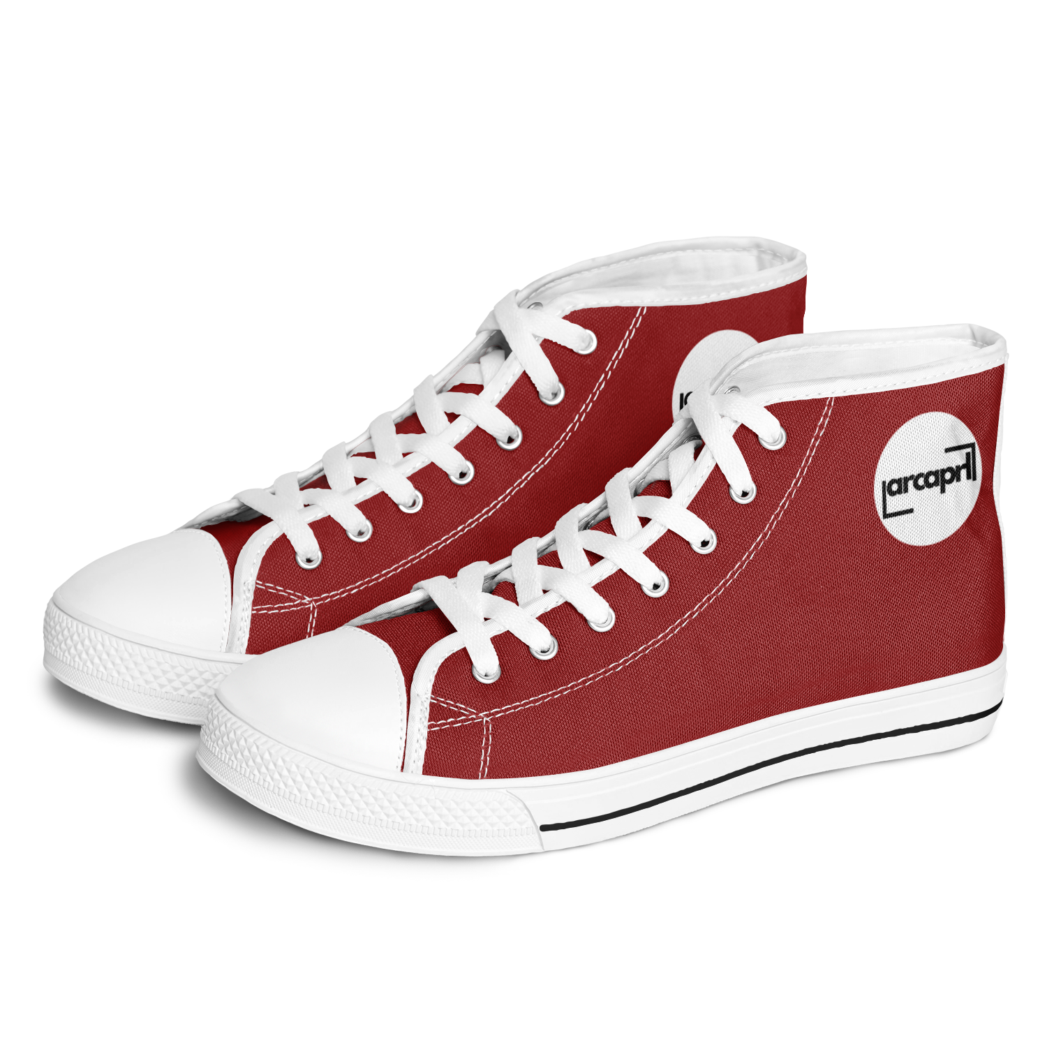MEN'S PINNACLE HIGH TOP SNEAKERS | maroon