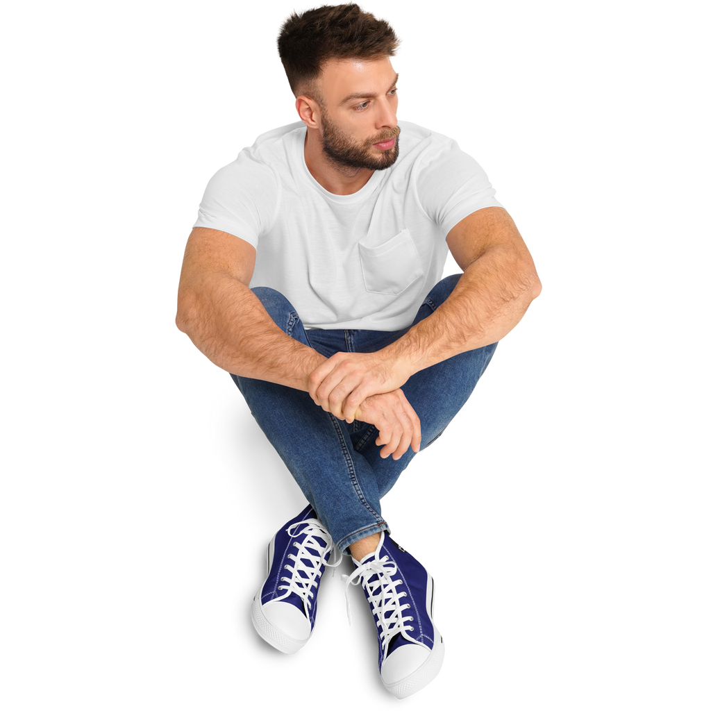 MEN'S PINNACLE HIGH TOP SNEAKERS | navy