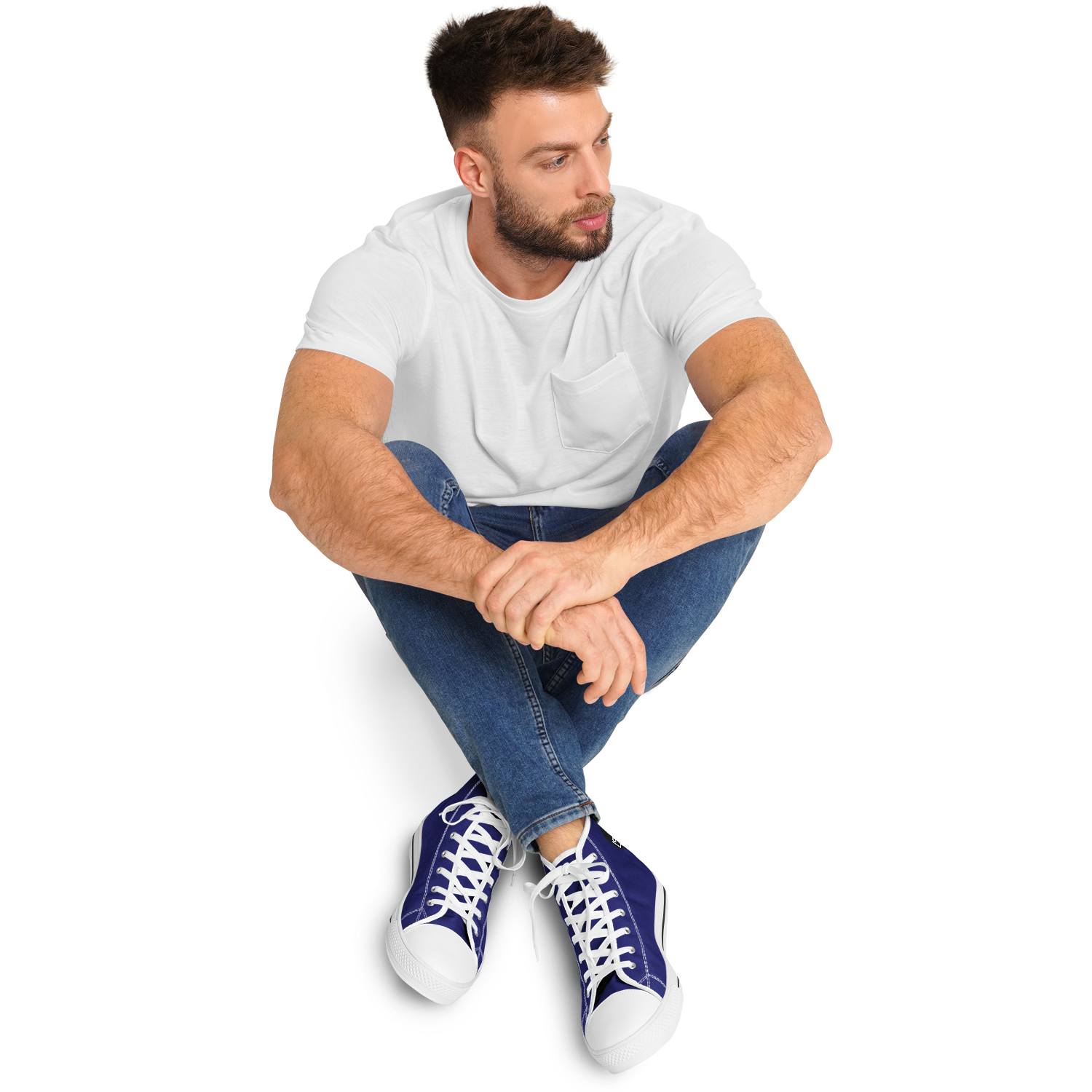 MEN'S PINNACLE HIGH TOP SNEAKERS | navy