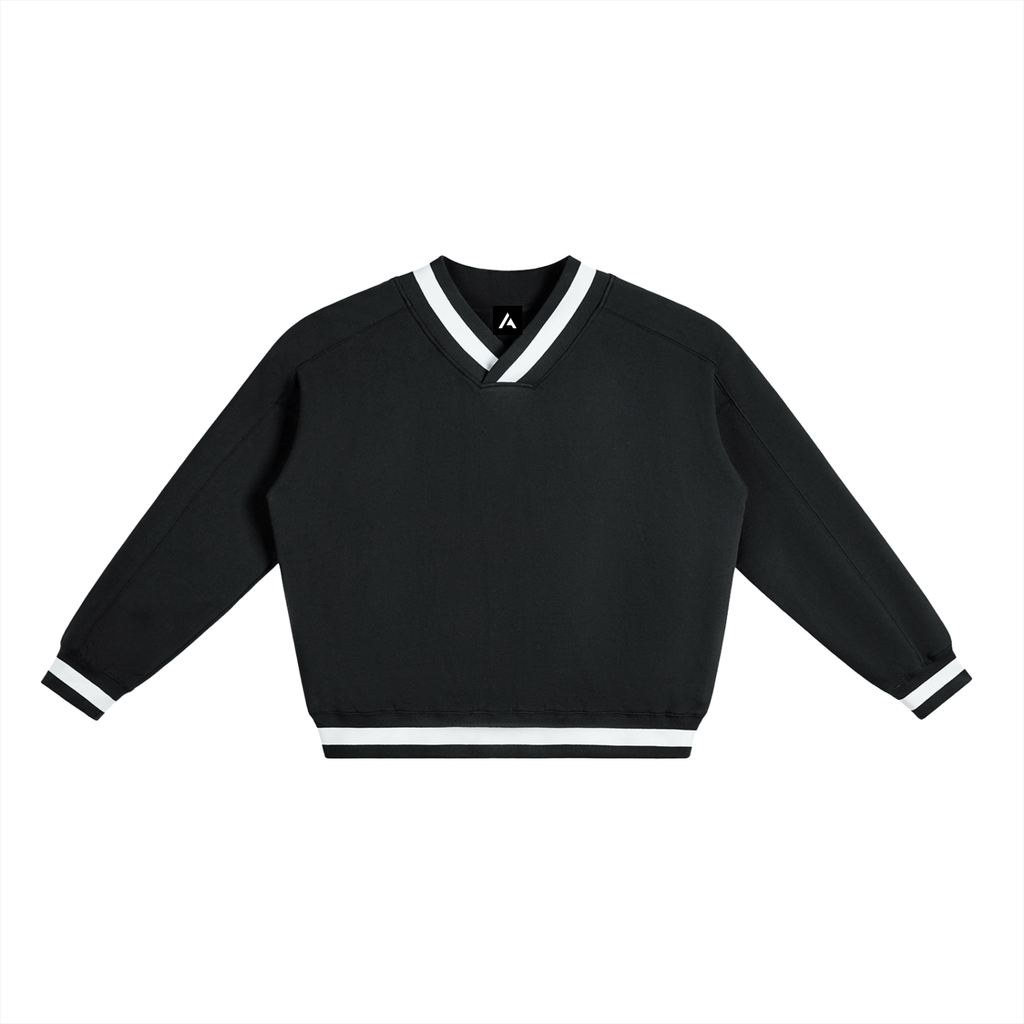 neutral,new,all,v-neck,collar,sweatshirt,boxy,oversized,contrast,nath