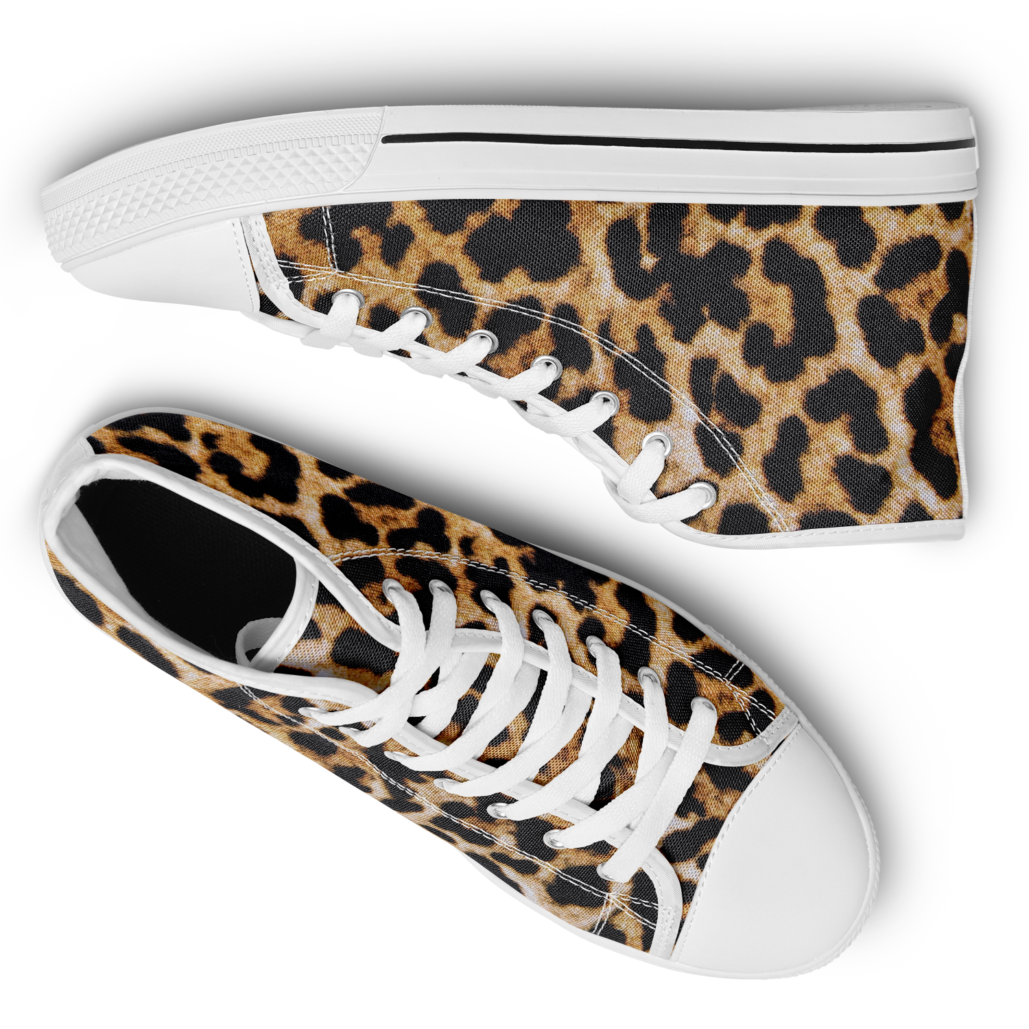 SNE4K | high top | leopard print | white details