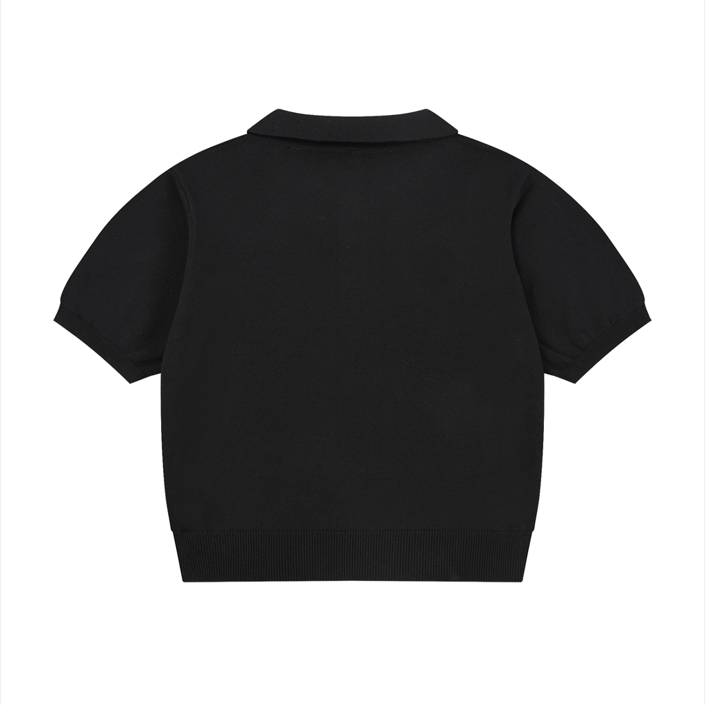 all,arcaprl,womens,women,womans,woman,knit,cotton,polo,shirt,upper,body,half,button,boxy