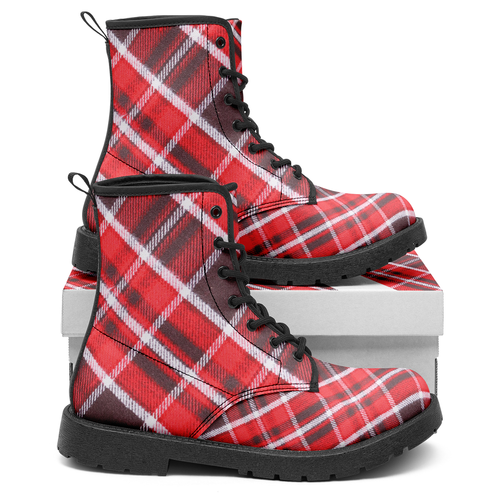 N | city strider boot | red plaid