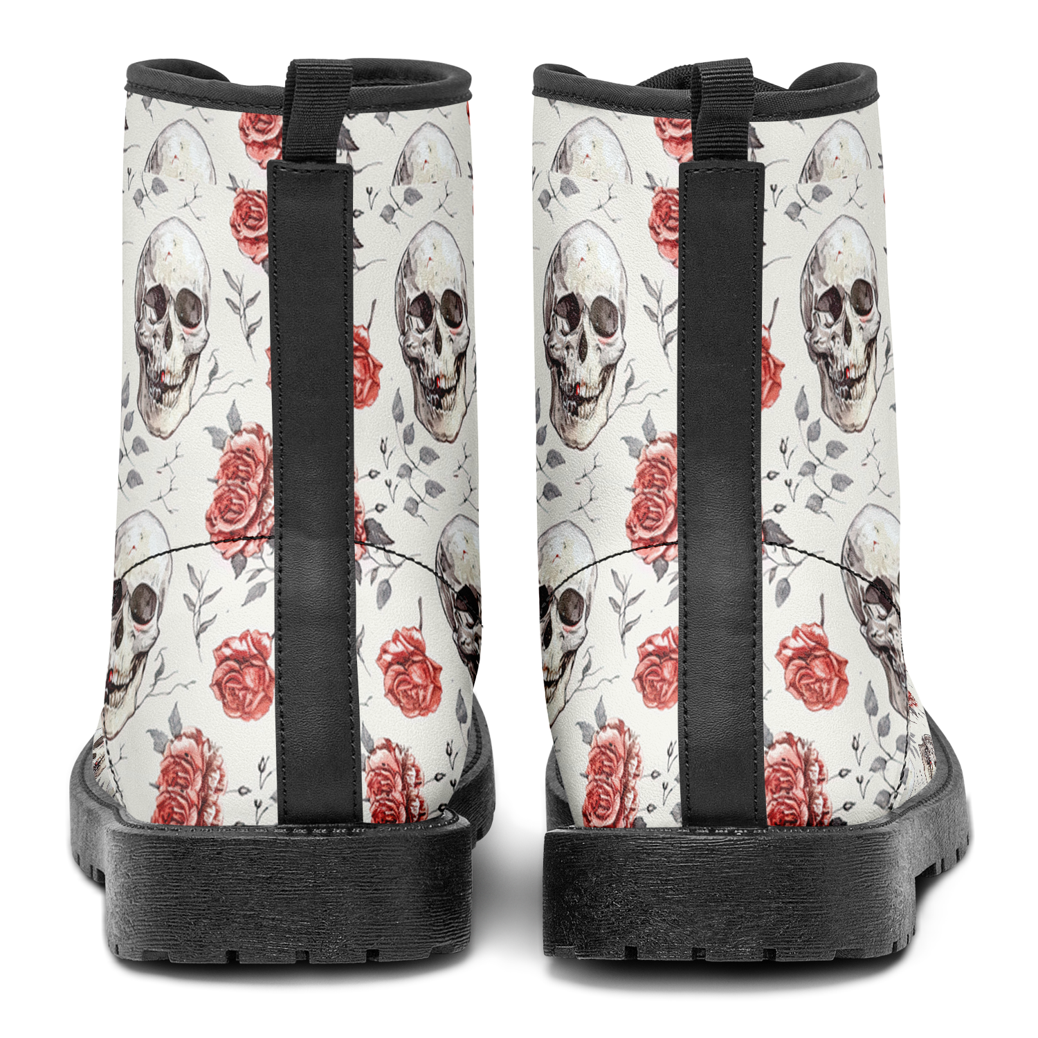 N | city strider boots | skull and roses pattern - Arcadia Apparel