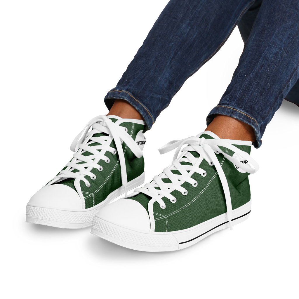 WOMEN'S PINNACLE HIGH TOP SNEAKERS | forest green