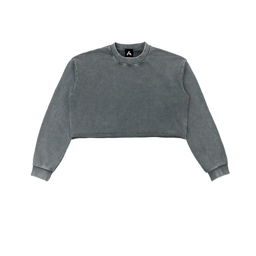all,arcaprl,arcadia apparel,arcadia,snow washed,raw edge,cropped,sweatshirt,upper,body