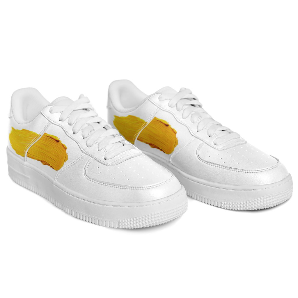 N | core low top | yellow paint stripe