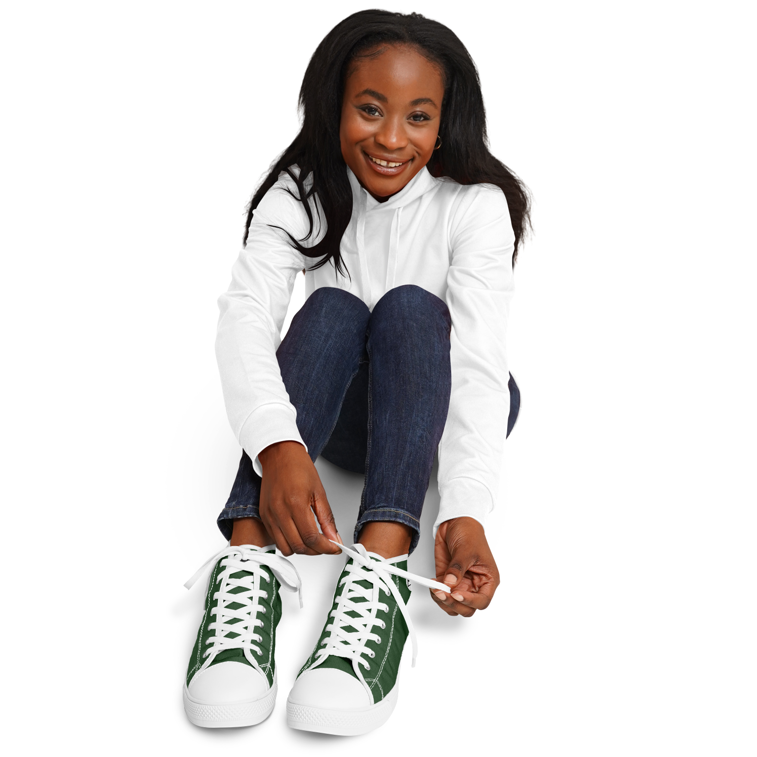 WOMEN'S PINNACLE HIGH TOP SNEAKERS | forest green