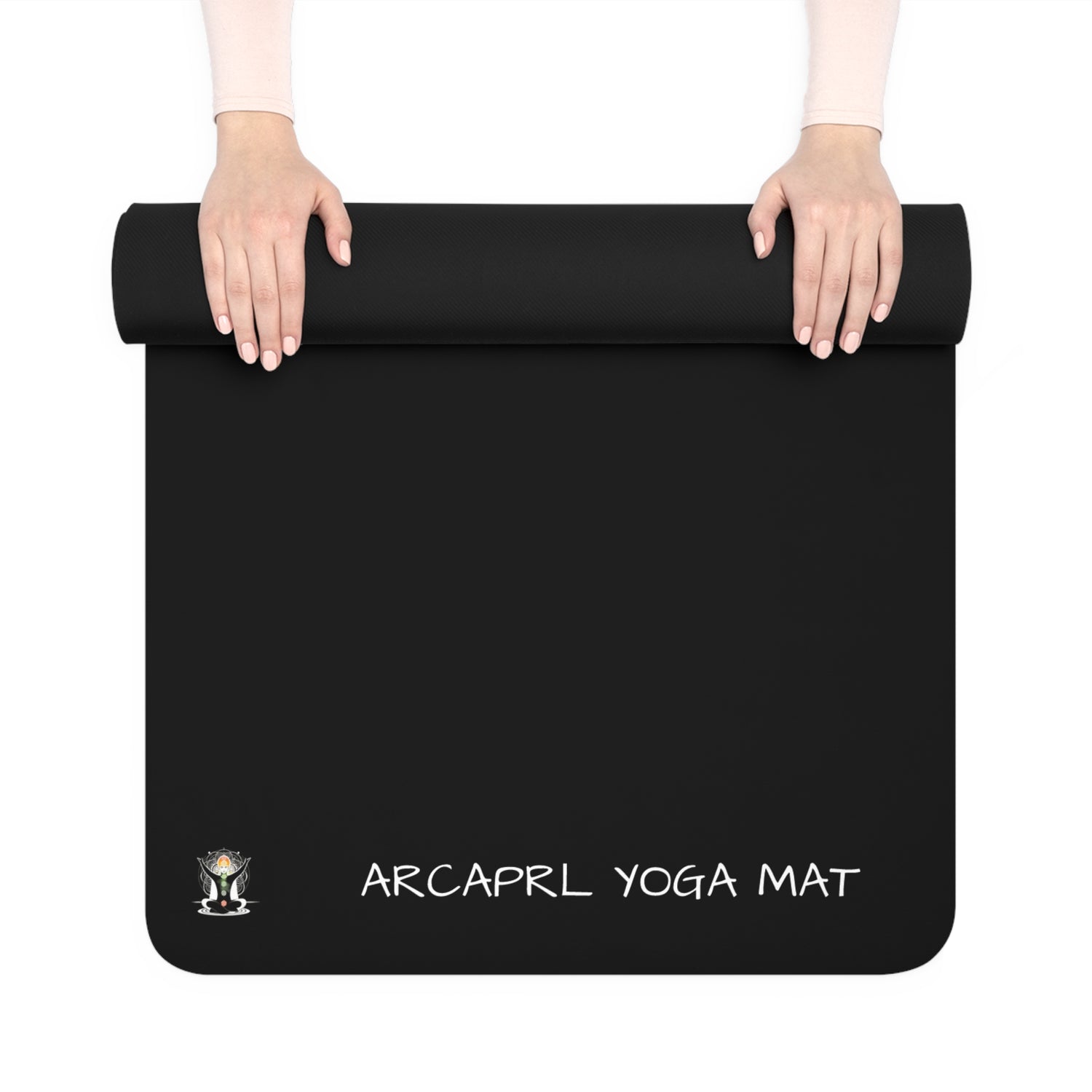 White Chakra Rubber Yoga Mat - Arcadia Apparel