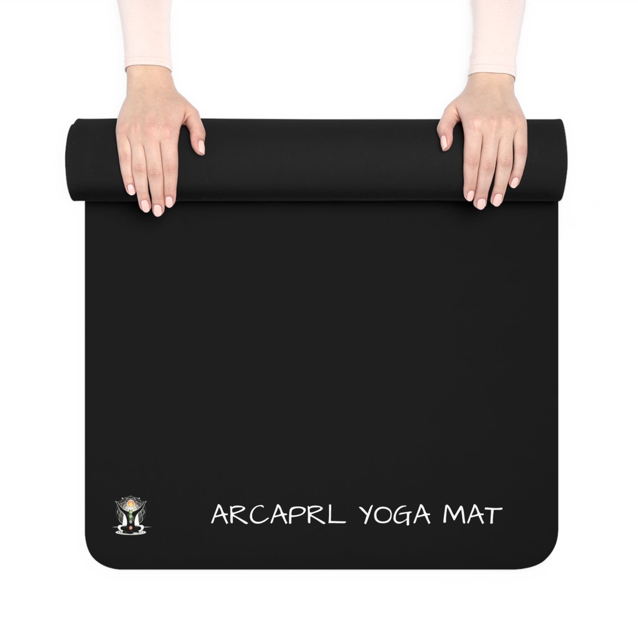 White Chakra Rubber Yoga Mat - Arcadia Apparel