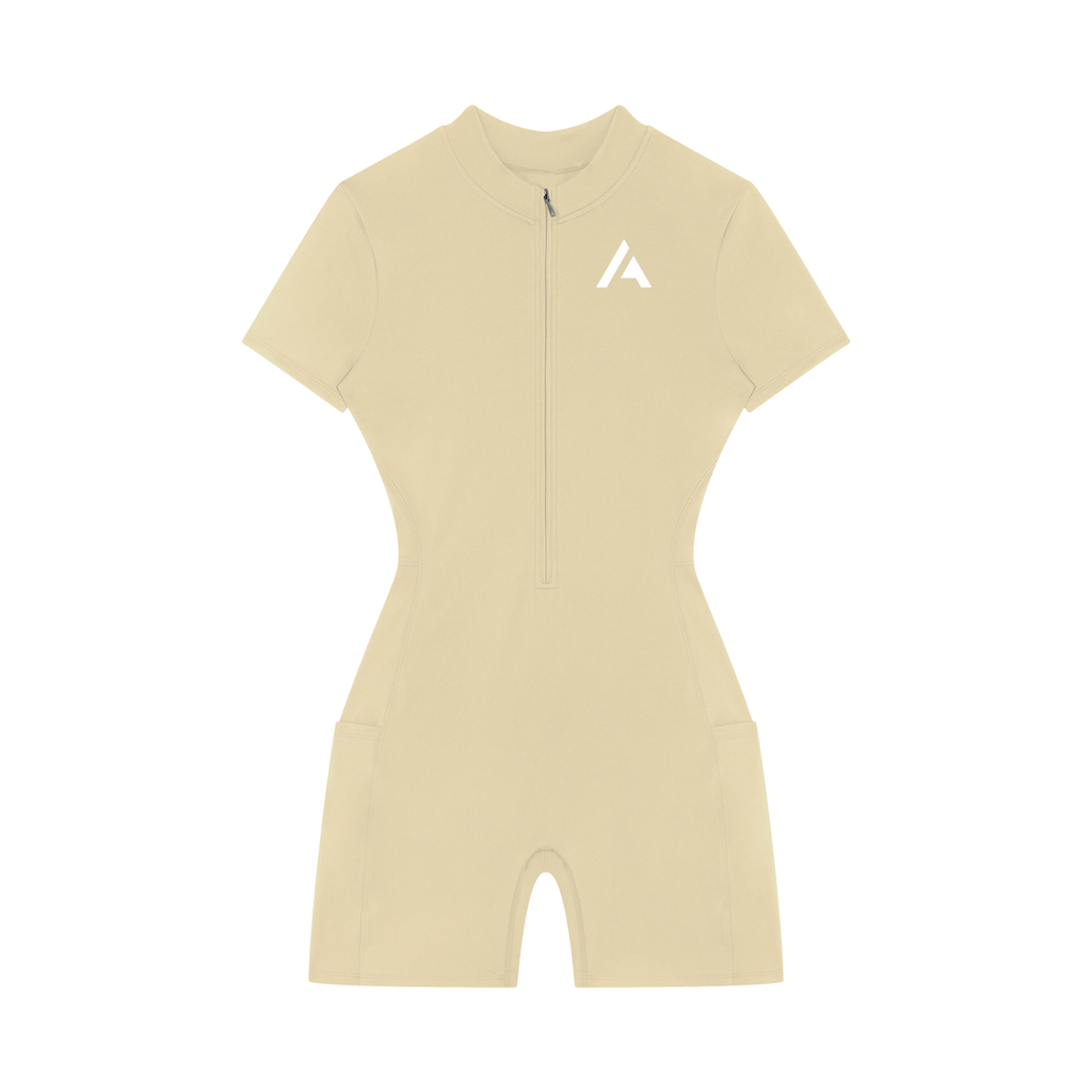all,arcaprl,quarter,zip,short,sleeve,romper,women,womens,woman,womans,upper,body,wo0012