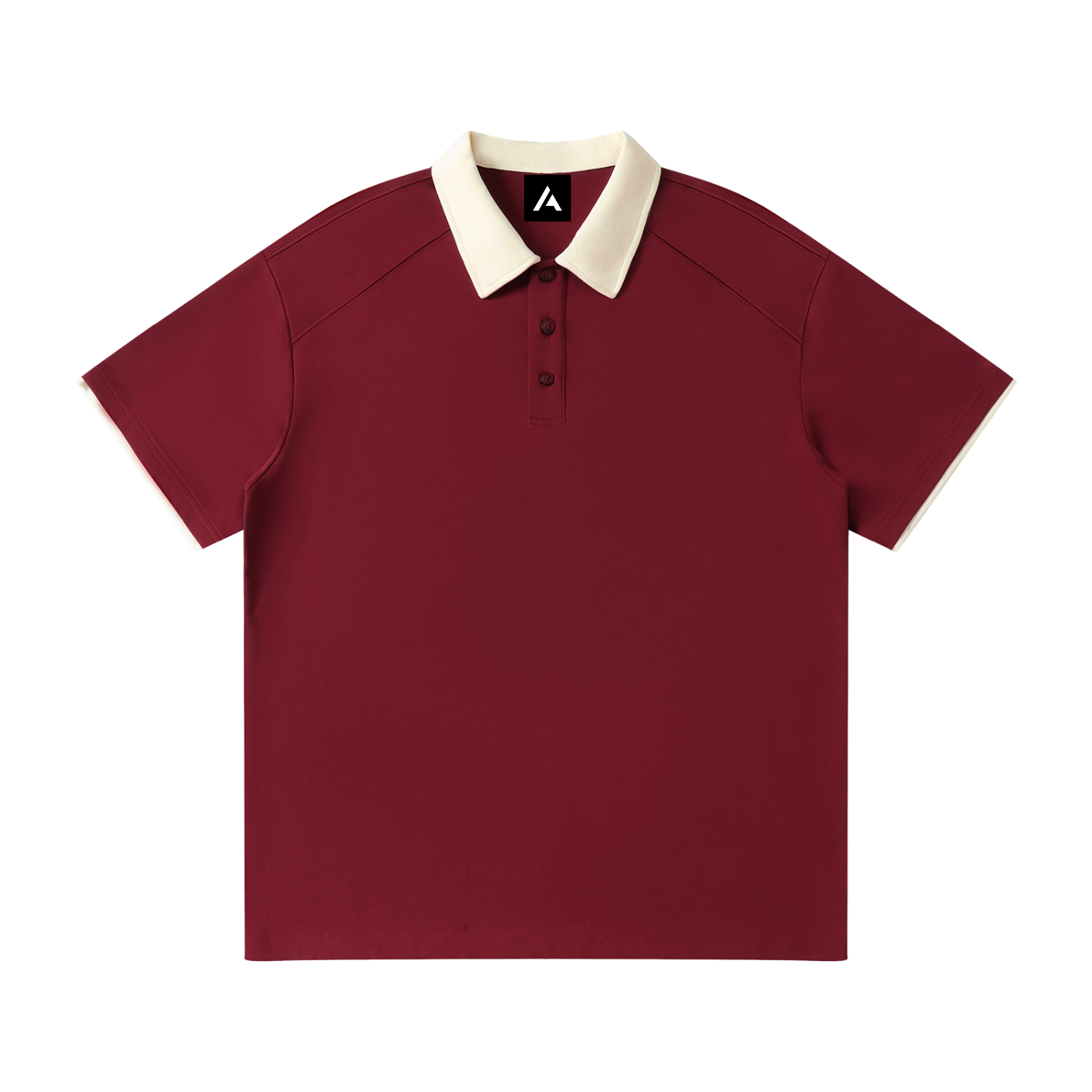 all,contrast,collar,raglan,polo,shirt,one size,one-size,upper,body