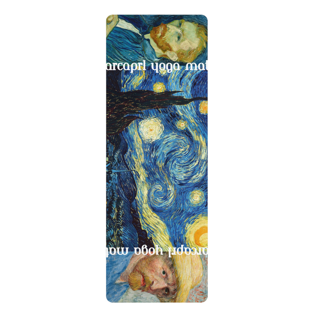 Van Gogh Pattern Rubber Yoga Mat